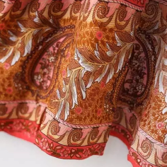 Floral & Paisley Print Kimono Bohemian Duster Wrap Coverup Top Casual - Picture 7 of 12